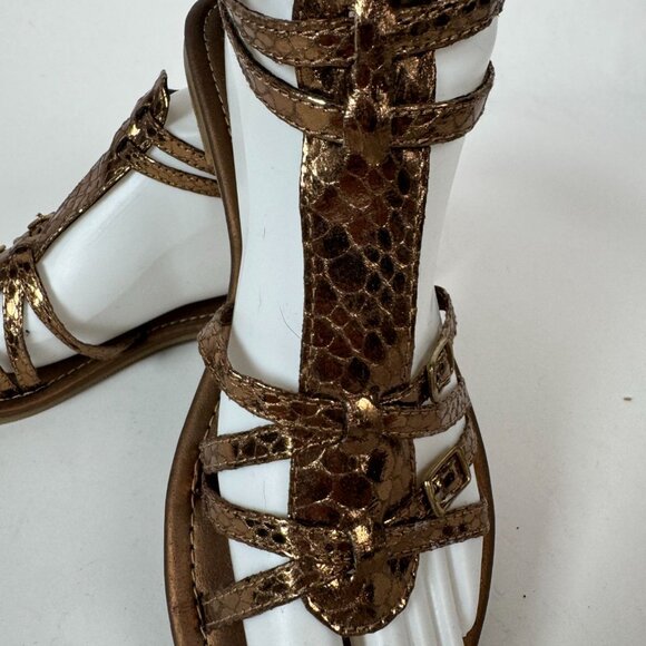 Metallic Bronze Gladiator Sandals 7.5 By Classified - Picture 12 of 16